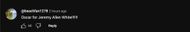 A screenshot of a comment on the Deliver Me From Nowhere trailer (Image via YouTube)